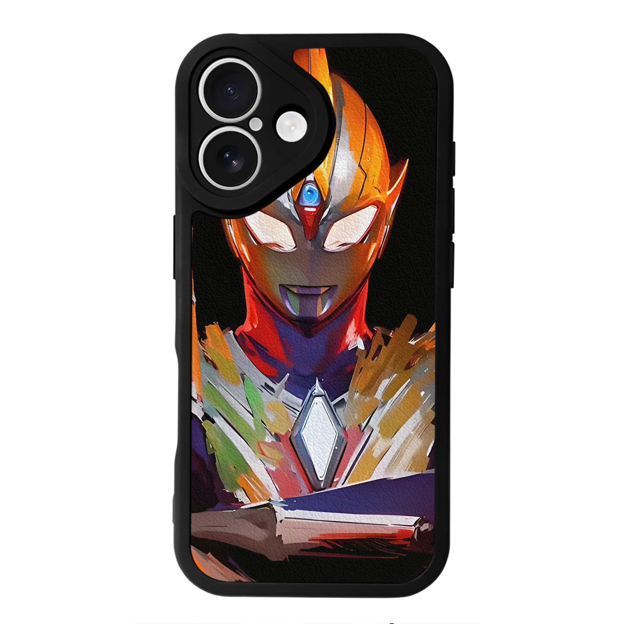 （画像用） ウルトラマン Ultraman 【iPhone 16シリーズ対応】シリコンスマホケース（レザー調） 材質：シリコン